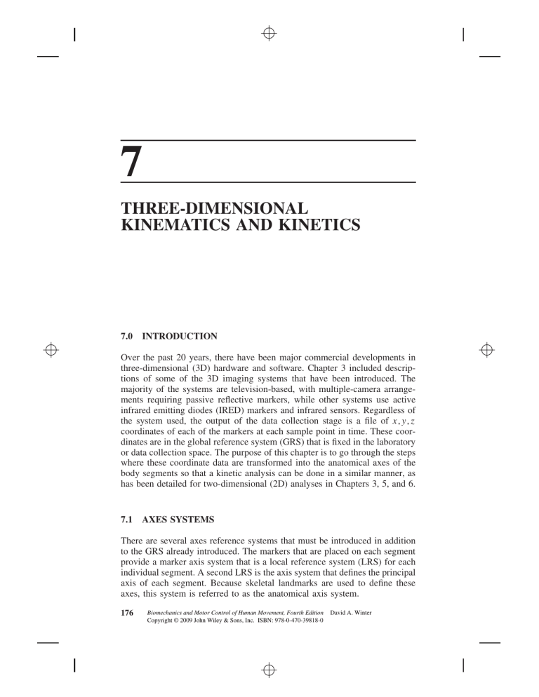 3D Biomechanics: Kinematics and Kinetics Analysis