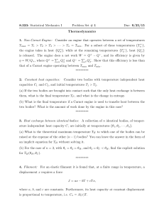 Statistical Mechanics Problem Set