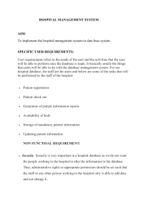 Hospital Management Database Project Report
