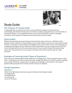 Study Guide: Effective Learning Techniques