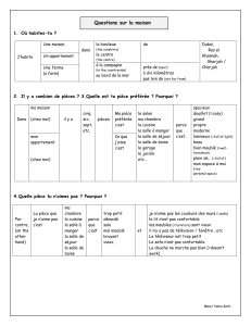 Vocabulaire fran&ccedil;ais : D&eacute;crire sa maison