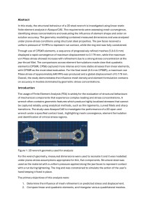 Finite Element Analysis of a 2D Steel Wrench