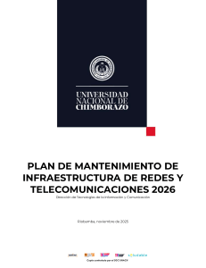 Plan de Mantenimiento de Infraestructura 2026
