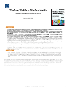 Tutoriel WinDev WebDev Mobile D&eacute;veloppement