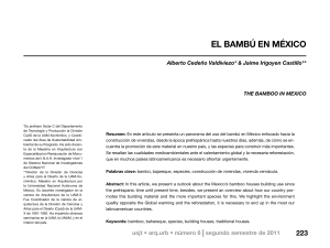 Bamb&uacute; en M&eacute;xico: Material de Construcci&oacute;n Sostenible