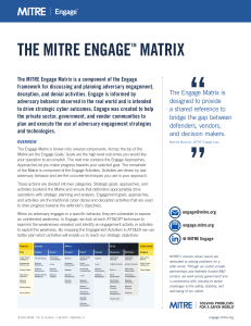 MITRE Engage Matrix Overview