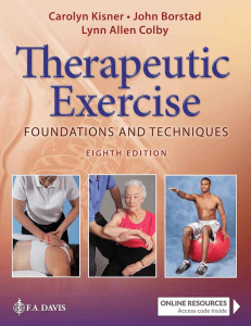 Therapeutic Exercise: Foundations and Techniques