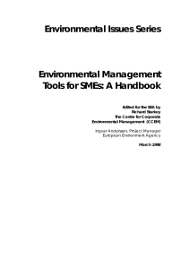 Environmental Management Tools for SMEs Handbook