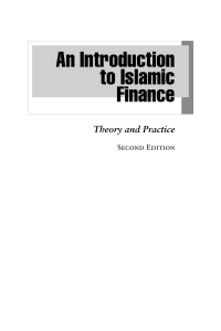 An Introduction to Islamic Finance: Theory and Practice