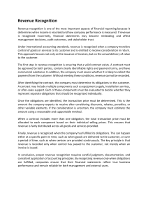 Principles of Revenue Recognition in Accounting