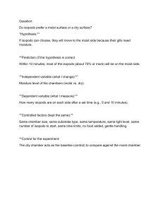 Isopod Behavior Lab Report Template