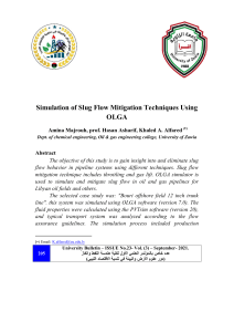 Slug Flow Mitigation in Oil & Gas Pipelines
