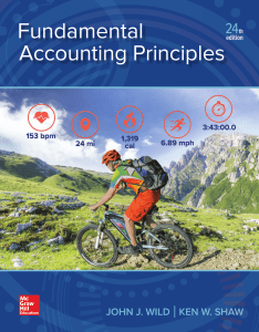 Fundamental Accounting Principles & Transaction Analysis