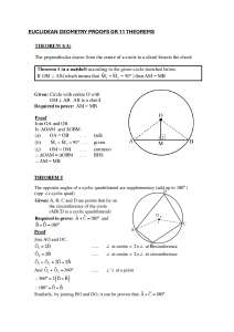 Grade 11 Euclidean Geometry Proofs Guide