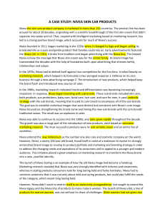 Nivea Marketing Strategy Case Study