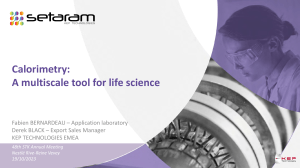 Calorimetry in Life Science: A Multiscale Tool