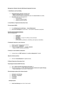 Bipolar Disorder Management (NICE Guidelines)