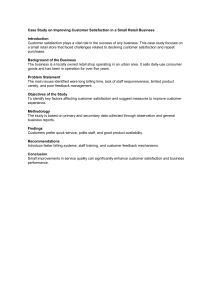 Customer Satisfaction Case Study: Small Retail Business