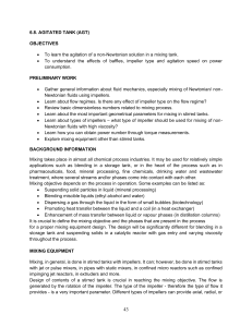 Agitated Tank Lab Manual