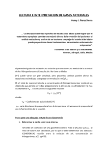 Gu&iacute;a Interpretaci&oacute;n de Gases Arteriales
