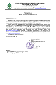 Keputusan UM-PTKIN 2024 UIN Walisongo