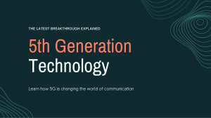 5G Technology: An Educational Overview