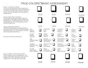 True Colors Personality Test