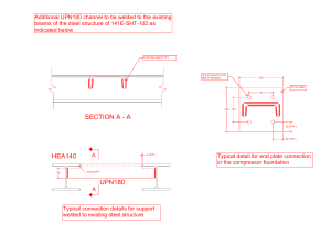 UPN180 Welded Connection Detail Drawing