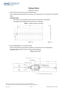 AWS D17.2 Spot Weld Testing Criteria