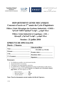 Concours Ing&eacute;nieur ENSET Mohammedia 2018