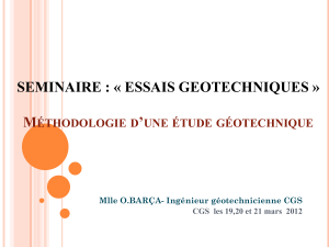 M&eacute;thodologie d'&Eacute;tude G&eacute;otechnique