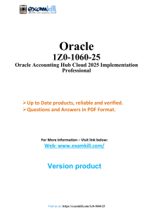 Oracle 1Z0-1060-25 Exam Questions & Answers