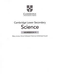 Cambridge Science 9 Workbook Answers