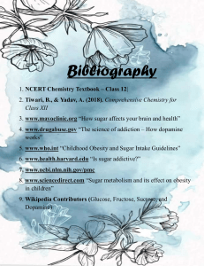Sugar, Dopamine & Health Bibliography