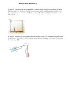 Statics Homework: Friction & Equilibrium Problems