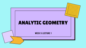 Analytic Geometry: Area of a Triangle