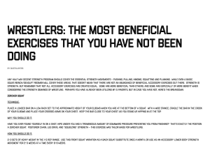 5 Best Exercises for Wrestlers