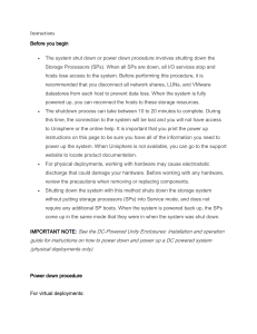 Dell EMC Unity Power Down & Up Guide