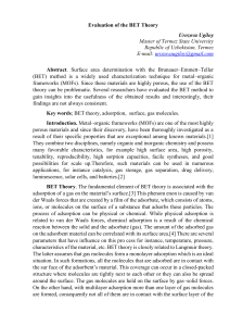 Evaluation of BET Theory for MOFs
