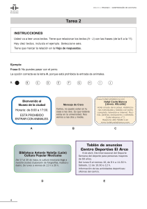 Ficha de Comprensi&oacute;n Lectora en Espa&ntilde;ol