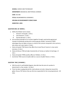Environmental Economics Exam Paper
