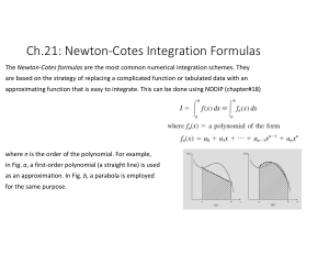 Newton-Cotes Integration Formulas Guide