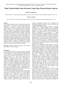Wind Turbine Blade Fault Detection via Modal Analysis