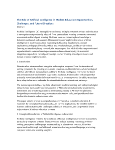 AI in Modern Education: Opportunities & Challenges