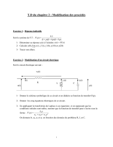 Exercices de Mod&eacute;lisation de Proc&eacute;d&eacute;s
