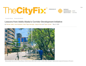 Addis Ababa Sustainable Mobility Report