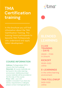 TMA Certification Training Brochure