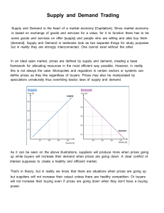 Supply and Demand Trading Guide for Forex Markets