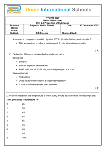 Grade 5 Science Worksheet: Properties of Substances
