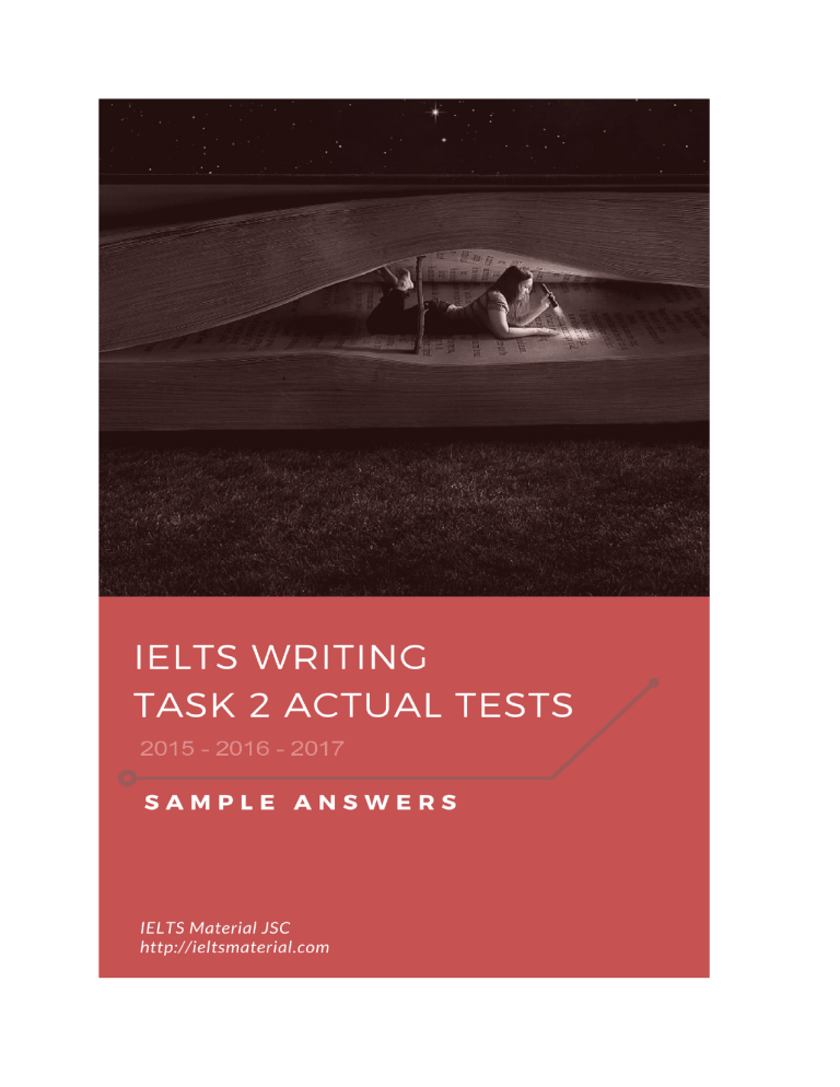 IELTS Writing Task 2 Tests 2015-2017